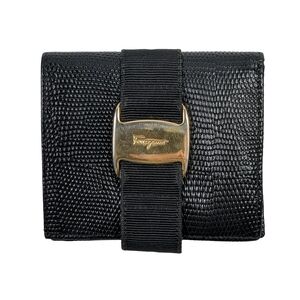 Salvatore Ferragamo Vala Black Wallet